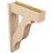Ekena Millwork 7 1/2-in W x 24-in D x 36-in H Funston Block Rough Cedar Woodgrain TimberThane Outlooker, Primed Tan OUTUR075X24X36FST44RCPR - alternate 3